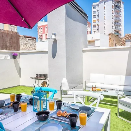 Atico Con Terraza Ac 1Hab En El Centro Y Piscina Comunitaria Apartamento Málaga