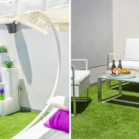 Apartamento Atico Con Terraza Ac 1Hab En El Centro Y Piscina Comunitaria